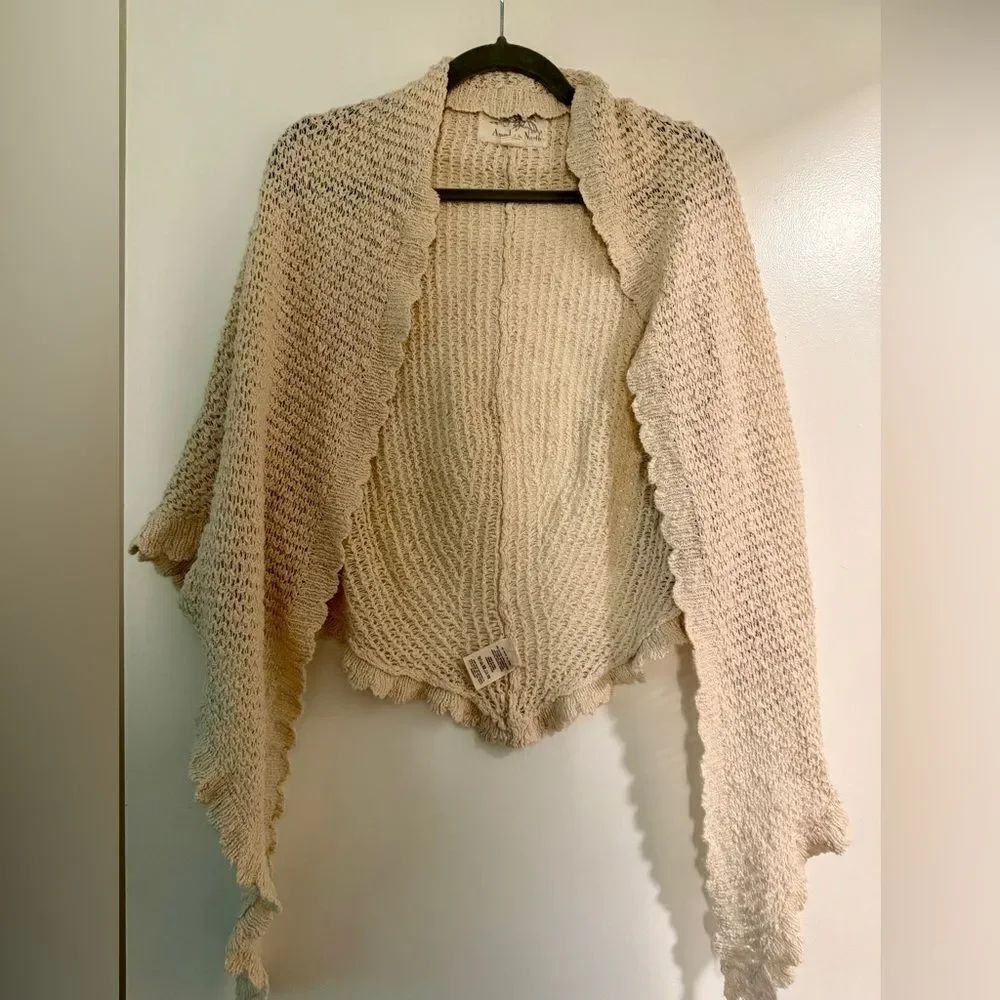 Anthropology Cozy Knit blend shawl, very soft & light. In great shape.